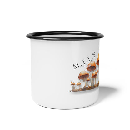 "Mushrooms I'd Like to Find" - Enamel Coated Metal Camping Cup