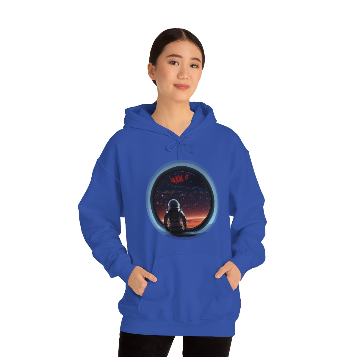 M.O.M. (ManOnMars) - Unisex Heavy Blend™ Hooded Sweatshirt