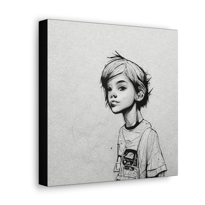 Stencil Boy - Canvas Gallery Wraps