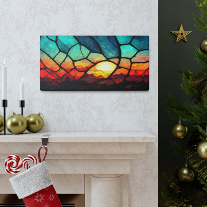 Stained Sunset - Canvas Gallery Wraps
